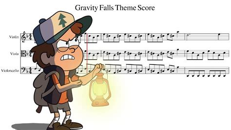 Para practicar puedes cambiar la velocidad de los videos en youtube, con la ruedita de configuración. GRAVITY FALLS MÚSICA TEMA PARA VIOLINO-VIOLA-CELLO🎻 Partitura - Sheet Music - YouTube