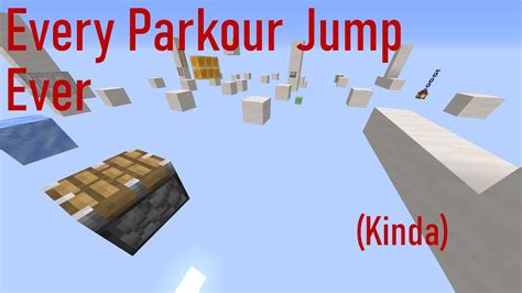Every Minecraft Parkour Jump Ever Youtube