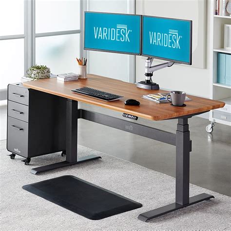 Electric Standing Desk 60x30 Sit To Stand Adjustable Desk Vari