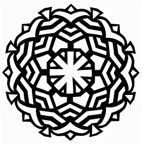 Simple Mandala Coloring Page - Coloring Home