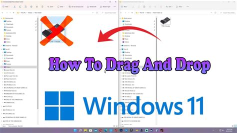 How To Drag And Drop Using Windows 11 Youtube