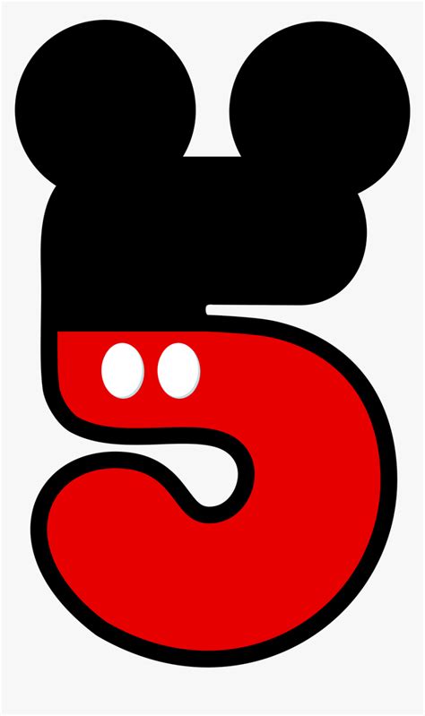 Mickey Mouse Numbers Clipart Hd Png Download Transparent Png Image