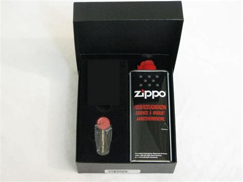 Zippo flints feuersteine 6stück zustand: ZIPPO Geschenkbox mit Benzin & Feuerstein & Platz für ...