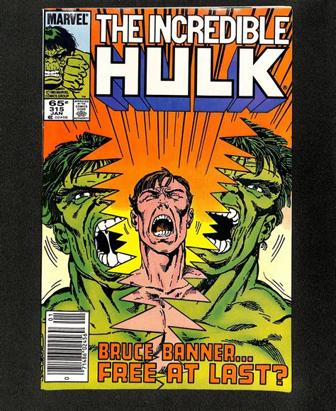 Incredible Hulk 315 Newsstand Variant Comic Books Modern Age Marvel Incredible Hulk