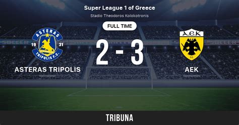 Asteras Tripolis Vs Aek Athens Live Score Stream And H2h Results 91