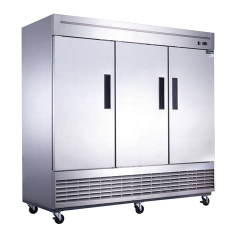 Dukers 648 Cu Ft 3 Door Commercial Upright Freezer In Stainless
