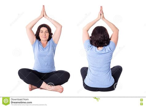 Woman Sitting Yoga Pose Stock Photos Royalty Free Images
