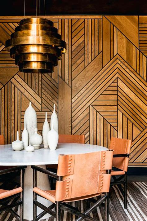 9 Stunning Timber Feature Walls To Inspire Интерьер в стиле ар деко