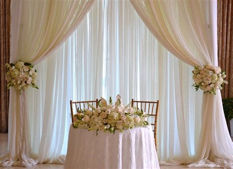 Wedding Sweetheart Table Backdrop Chez Rose Floral