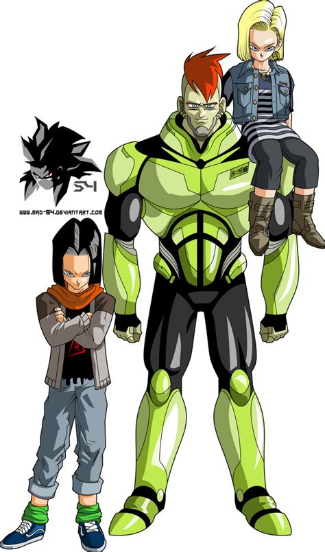 Androids 1617 And 18 Mll Redesign Android Saga By Mad 54 On Deviantart