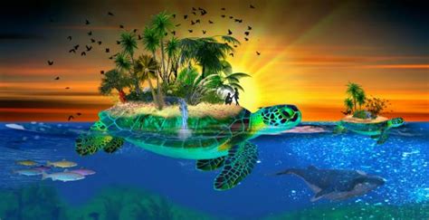 Wallpaper 3d Wallpapers Photo Picture The Ocean Turtles