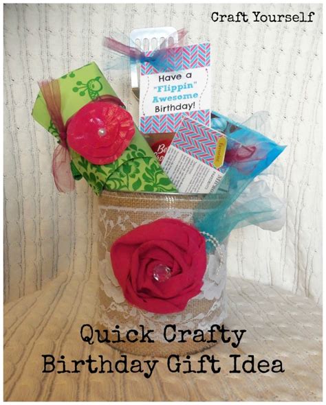 Quick Crafty Birthday T Idea Craft