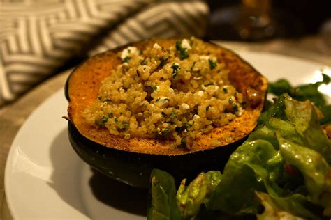Stuffed Acorn Squash With Quinoa And Pistachios I Was Given This Recipe