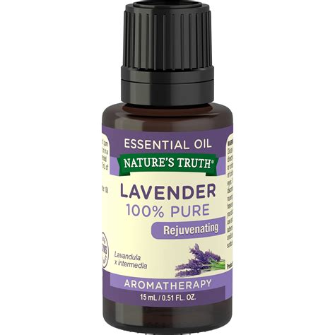 Natures Truth 100 Pure Lavender Essential Oil Aromatherapy