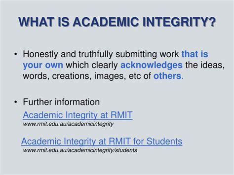 Ppt Academic Integrity Powerpoint Presentation Free Download Id