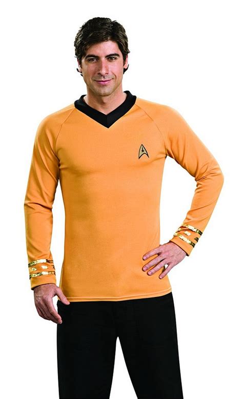 Star Trek Costume Deluxe Captain Kirk Gold Shirt Costume