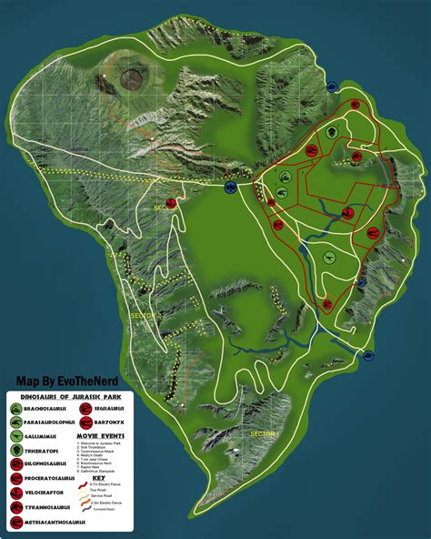 Isla Nublar Jurassic World Evolution Park Layout Ideas Nublar