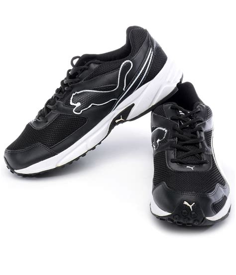 Puma Black And White Sport Shoes Buy Puma Black And White Sport Shoes