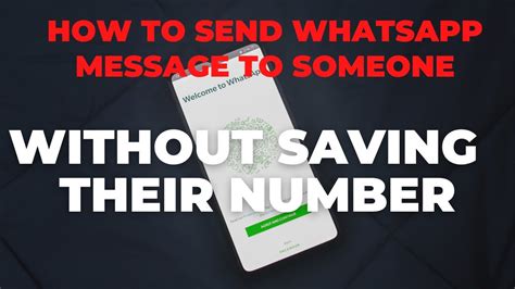 How To Send A Message On Whatsapp Without Adding Contact Tips And
