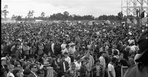 Black And White Photographs Of The 1969 Palm Beach Pop Festival