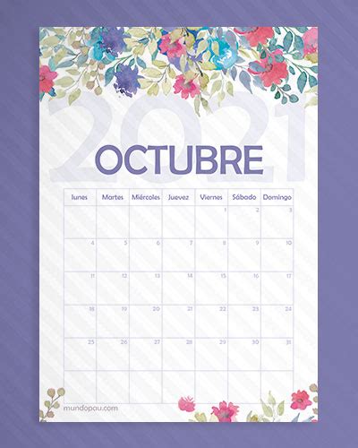 Calendario 2021 De Flores 🥇 【 Organizado Por Meses