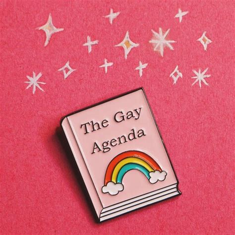 The Gay Agenda Pride Pin Etsy