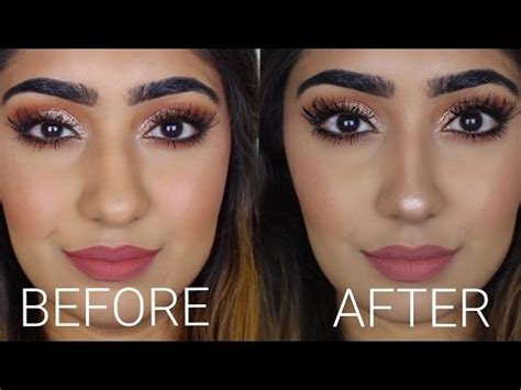Start off by contouring at the brow bone. Pin auf makeup