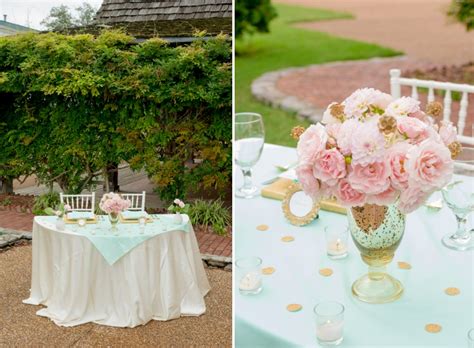 Pink Mint And Gold Wedding Inspiration Every Last Detail