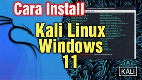 Cara Install Kali Linux Di Windows Tanpa Virtualbox Youtube
