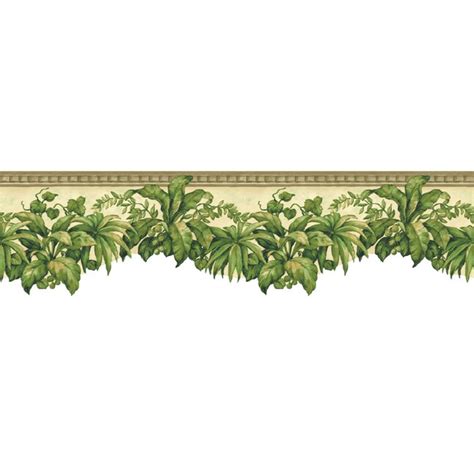 Sunworthy 6 12 Tropical Plants Prepasted Wallpaper Border At
