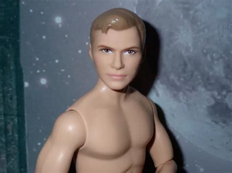 BARBIE STAR TREK Captain Kirk 50th Anniversary Articulated NUDE Doll