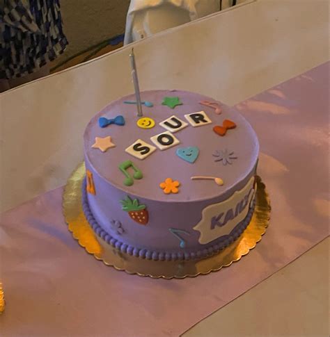 Sour Olivia Rodrigo Cake Cake Cake Designs Happy Birthday Cakes