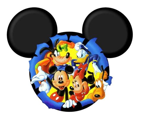 Cabezas De Mickey Con Personajes Disney Mickey Mouse Y Amigos
