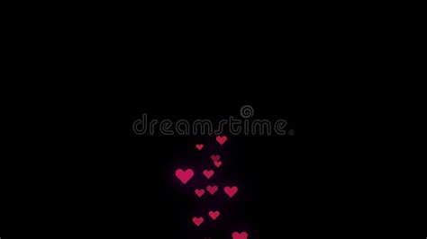 Flow Of Pink Hearts Background Animation Transparent Background Motion