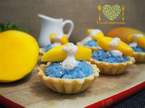 Mango Sticky Rice Tart With Coconut Sauce ทาร์ตข้าวเหนียวมะม่วง Lion Brand