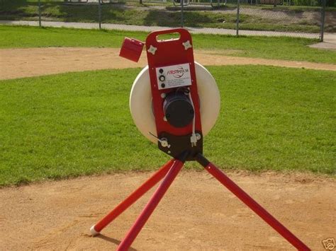 Bid On Pitching Machine Baseball Softball Combo Firstpitch Original 20