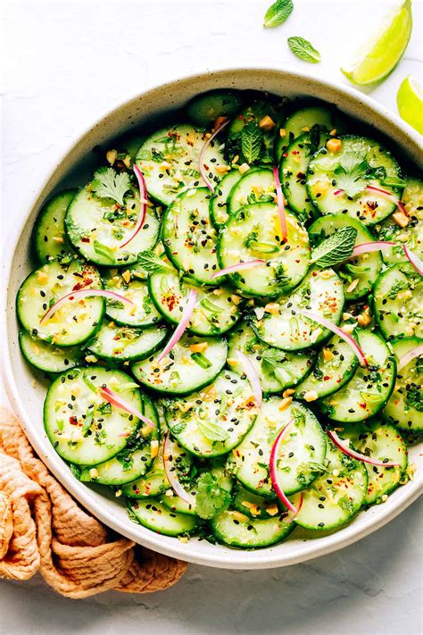 Thai Cucumber Salad Recipe Gimme Some Oven