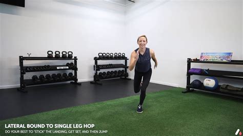 Lateral Bound To Single Leg Hop Youtube