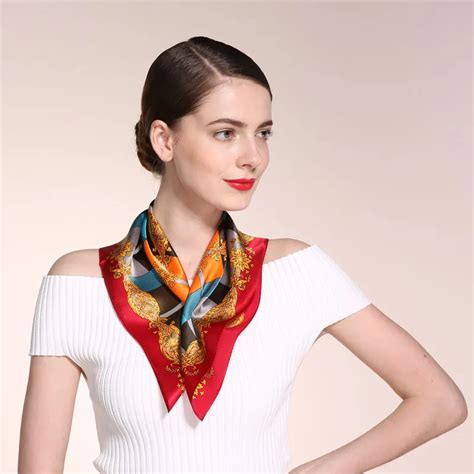 100 Silk 5353cm Small Size Lady Neckscarf Fashion Collective Spring
