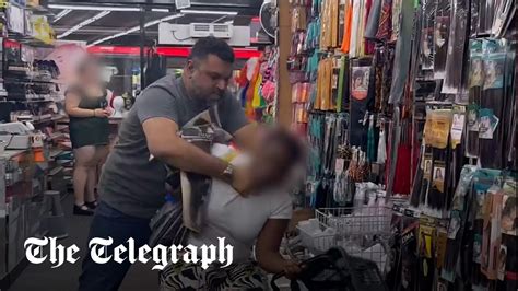 Footage Of Shop Owner Choking Woman He Accused Of Stealing Sparks Protest