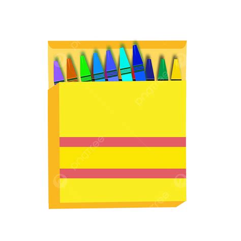 Crayones Box Clipart Transparent Background Colorful Crayons Square