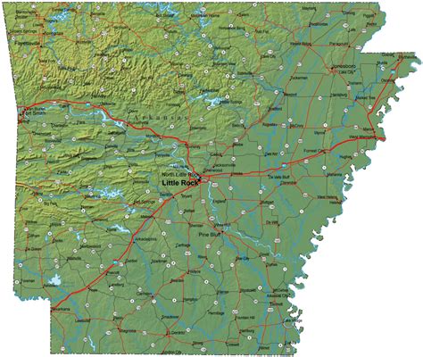 Road Conditions In Arkansas Map Map
