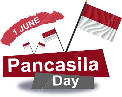 Feliz Dia Da Pancasila Com Bandeiras Png Dia Da Pancasila Indonésia