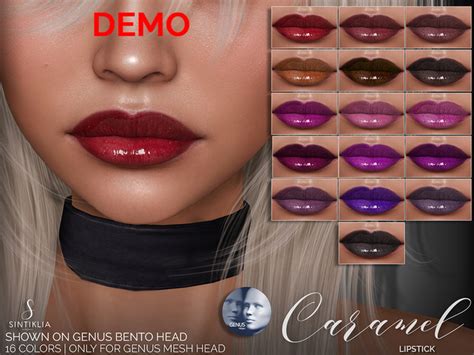 second life marketplace sintiklia lipstick caramel genus demo