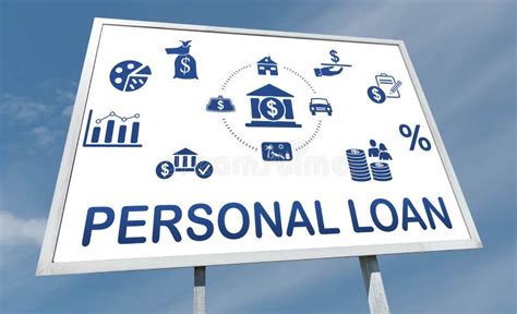 Personal Loan Concept On A Billboard Stock Image Image Of Mortgage