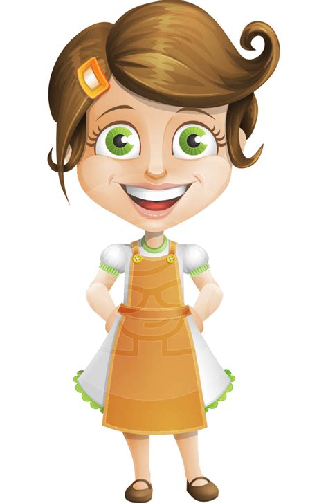 Cute Housewife Cartoon Vector Character Illustrations Graphicmama