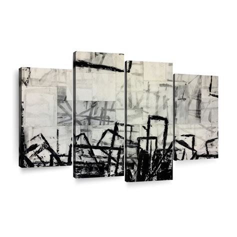 Black And White Abstract Wall Art Painting By Adam Collier Noel