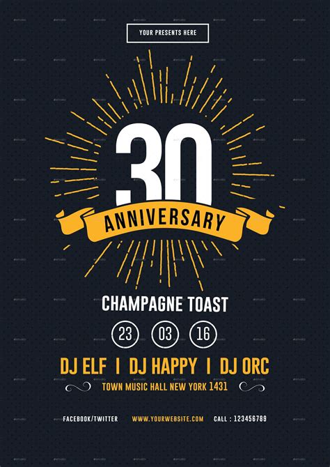 8 Anniversary Flyer Designs Psd Ai Vector Eps Format Download
