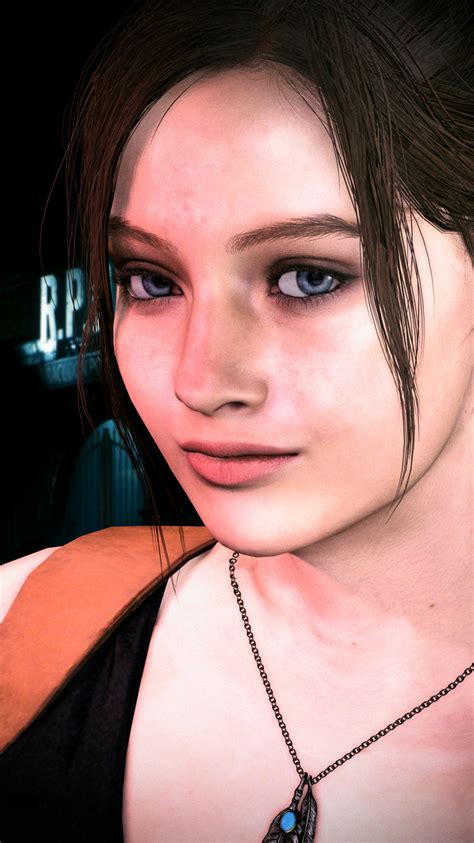 Claire Redfield Portrait By Ginkasu In 2020 Portrait Face Images Redfield