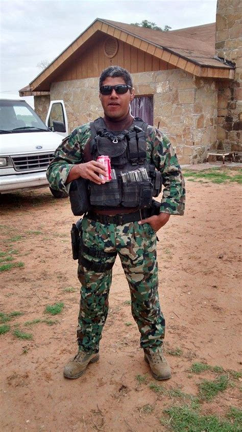 Mexican Navy Special Forces Member With A Fresh Coke After An Operation